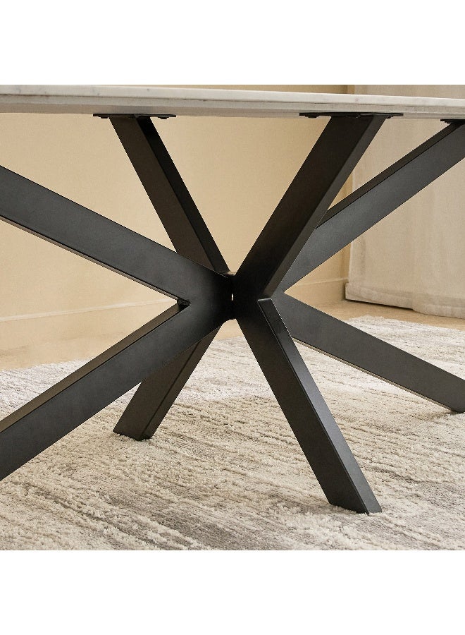 Home Box Marble Top 8-Seater Dining Table - Image 5