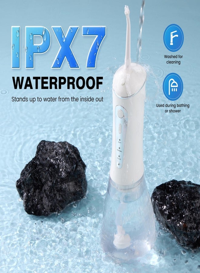 ZUAMEGURechargeable Water Flosser for Teeth Cleaning - Designed for Teeth, Portable Oral Irrigator, IPX7 Waterproof, Includes 5 Professional Tips - Ideal for Daily Oral Care and Family Travel Use - Image 3