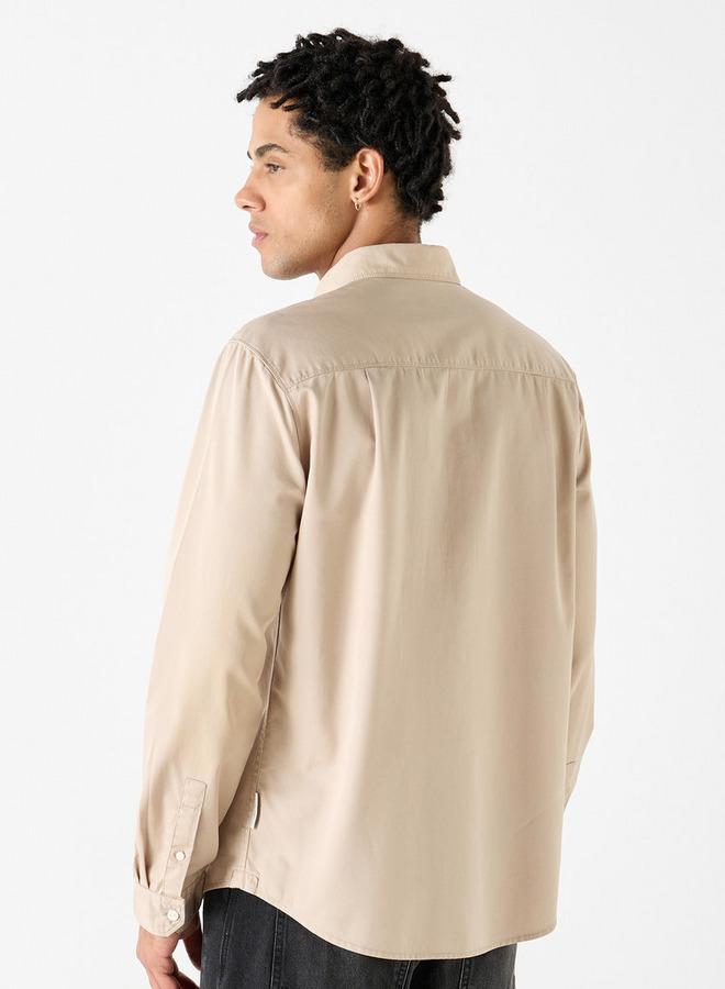 Lee Cooper Regular Fit Shirt with Collar and Pocket - Image 3