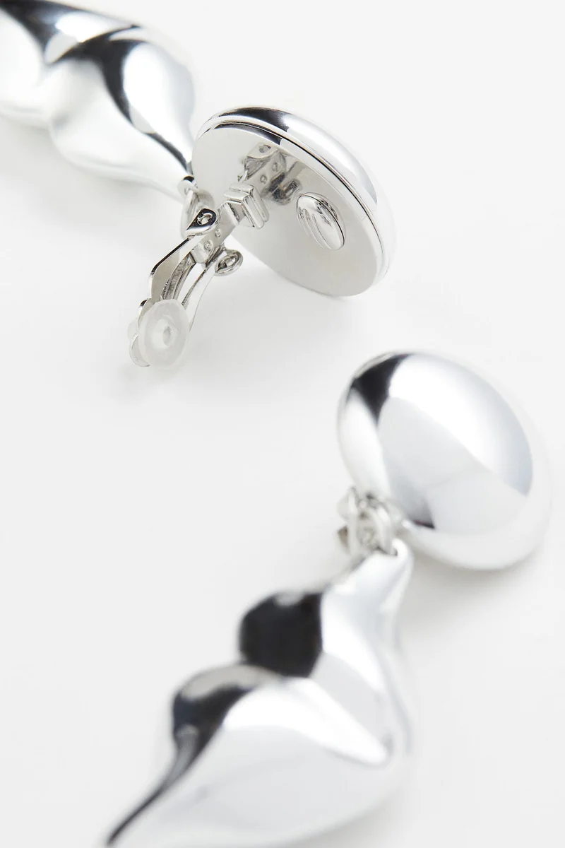 H&M Lip-shaped clip earrings