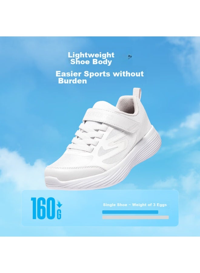 Skechers Children's Sports Shoes, Boys And Girls Running Shoes, Lightweight Breathable Shock-absorbing Sneakers For Older Kids, White Shoes 302429l - Image 3