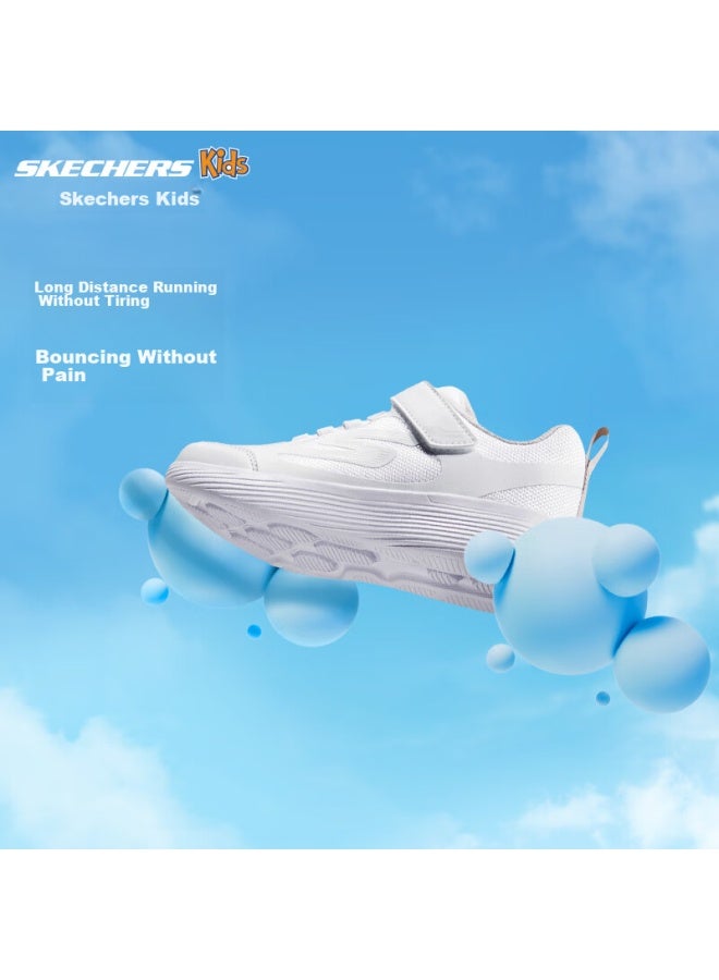 Skechers Children's Sports Shoes, Boys And Girls Running Shoes, Lightweight Breathable Shock-absorbing Sneakers For Older Kids, White Shoes 302429l - Image 1