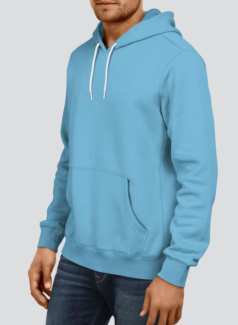 InkMASH Premium Hoodie - Sky Blue - Made in UAE - Unisex - Image 2