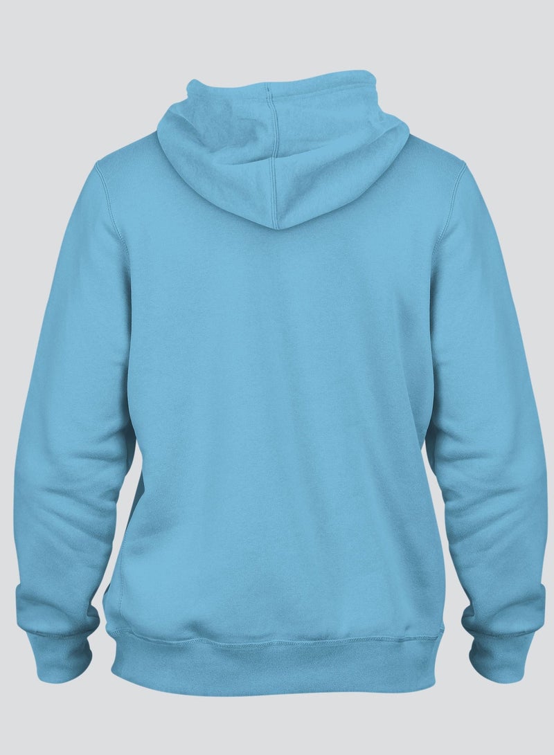 InkMASH Premium Hoodie - Sky Blue - Made in UAE - Unisex - Image 3