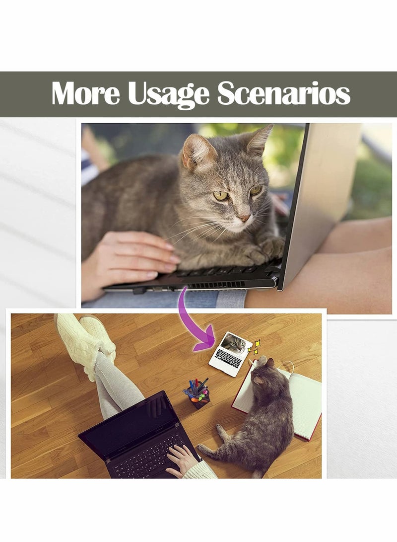 Mini Laptop Style Pocket Mirror for Makeup, Compact and Cute Design - Image 4