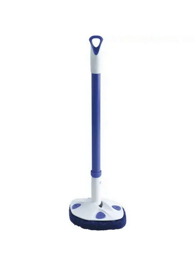 Clorox Antimicrobial Protection Extendable Tub and Tile Scrubber Blue and White 28 Inch 620087 - Image 3