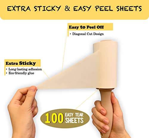 HapChron Lint Rollers for Pet Hair Extra Sticky 400 Sheets2 Handles Lint Remover Go Beyond Animal Fur Dust and Other Dirt Dog Cat Hair Remover Rollers for Clothes Furniture Carpet Car etc - Image 5
