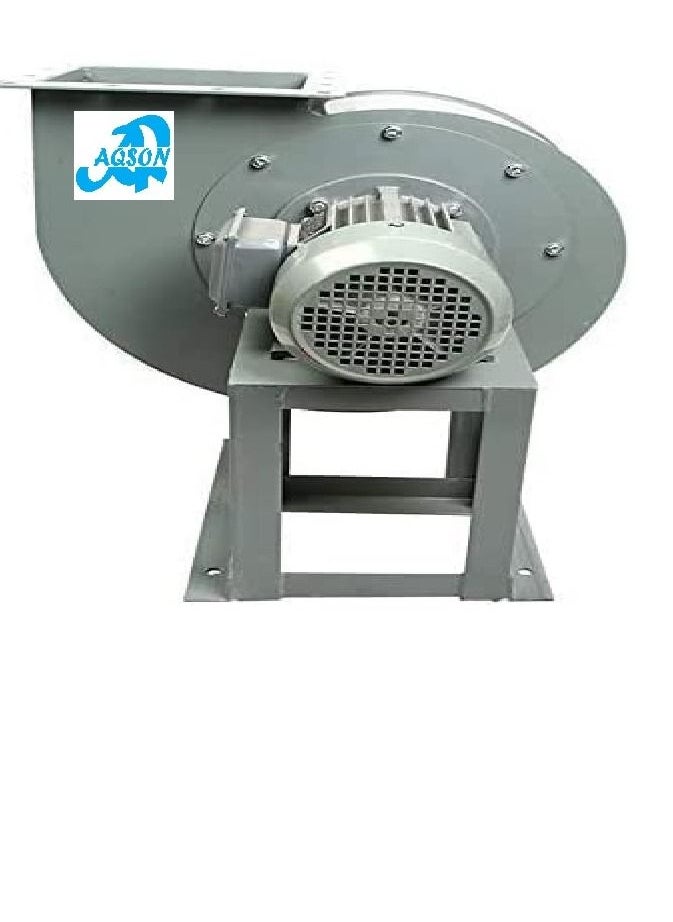 AQSON Blower 1.5Kw 2 Hp 3Phse Multi-Wing Turbine Carbon Steel Copper Motor Energy-Saving Industrial Fan Barbecue Kitchen Factory Large Public Place  - Image 3