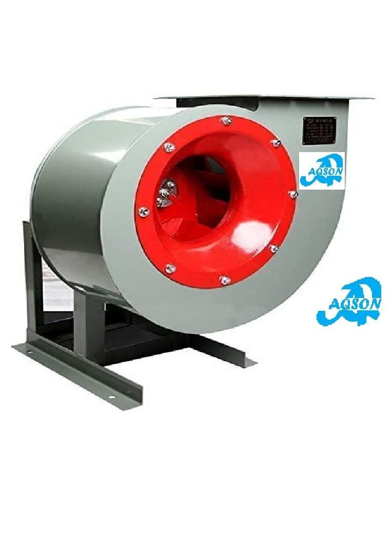 AQSON Blower 1.5Kw 2 Hp 3Phse Multi-Wing Turbine Carbon Steel Copper Motor Energy-Saving Industrial Fan Barbecue Kitchen Factory Large Public Place  - Image 1