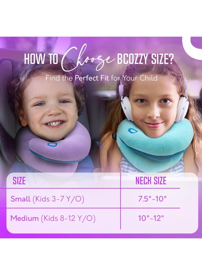 BCOZZY وسادة سفر للأطفال BCOZZY 37 سنة براءة اختراع وسادة ناعمة للأطفال لدعم الرأس والذقن في مقعد السيارة والطائرة ورحلات الطريق قابلة للتعديل بالكامل قابلة للغسل مع حقيبة حمل صغيرة باللون navy - Image 5