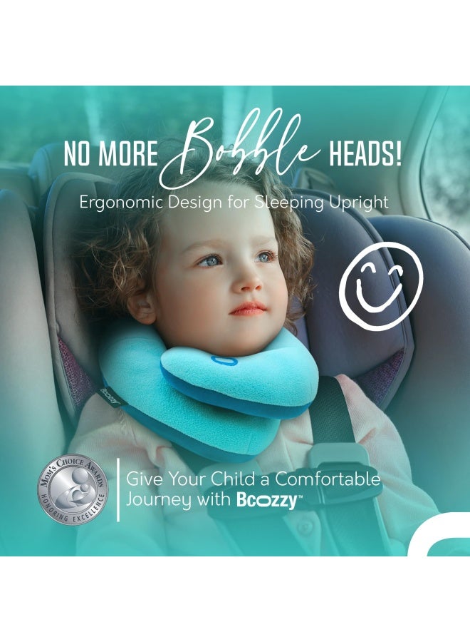 BCOZZY وسادة سفر للأطفال BCOZZY 37 سنة براءة اختراع وسادة ناعمة للأطفال لدعم الرأس والذقن في مقعد السيارة والطائرة ورحلات الطريق قابلة للتعديل بالكامل قابلة للغسل مع حقيبة حمل صغيرة باللون navy - Image 2