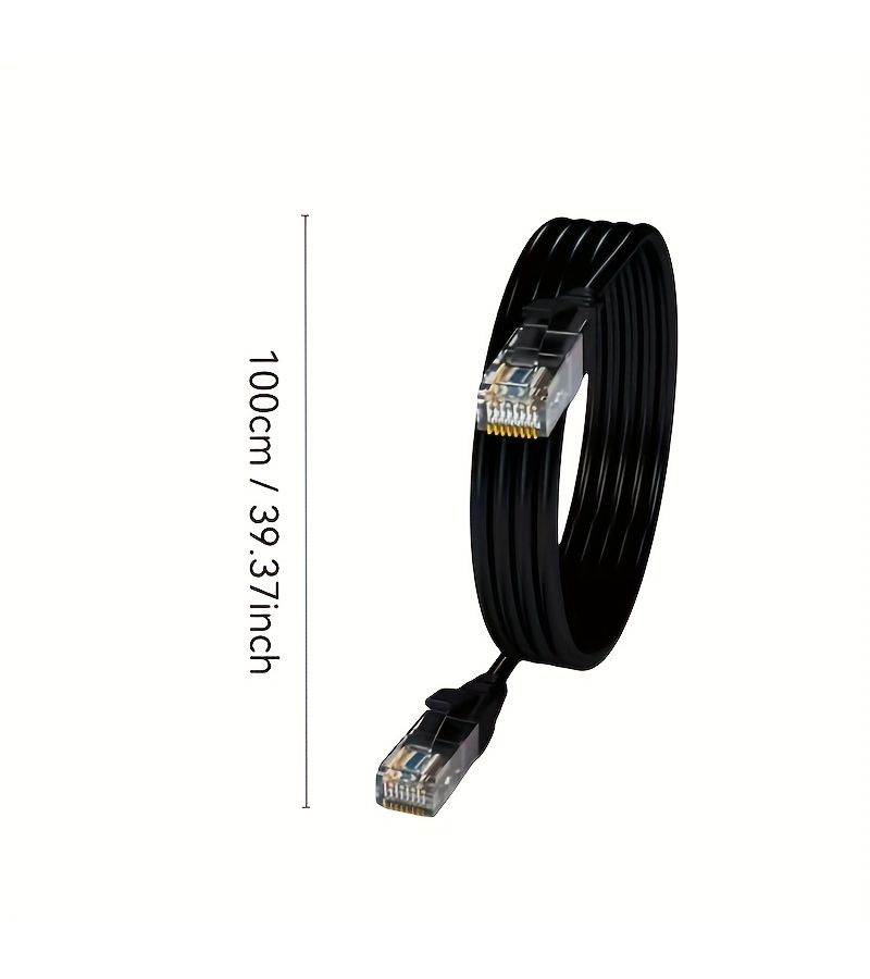 4 قطع كابل إيثرنت Cat6 بطول 78.74 إنش ألوان عشوائية عالية السرعة كابل توصيل شبكة UTP بسرعة 1 جيجابت في الثانية للمنزل والمكتب - Image 2