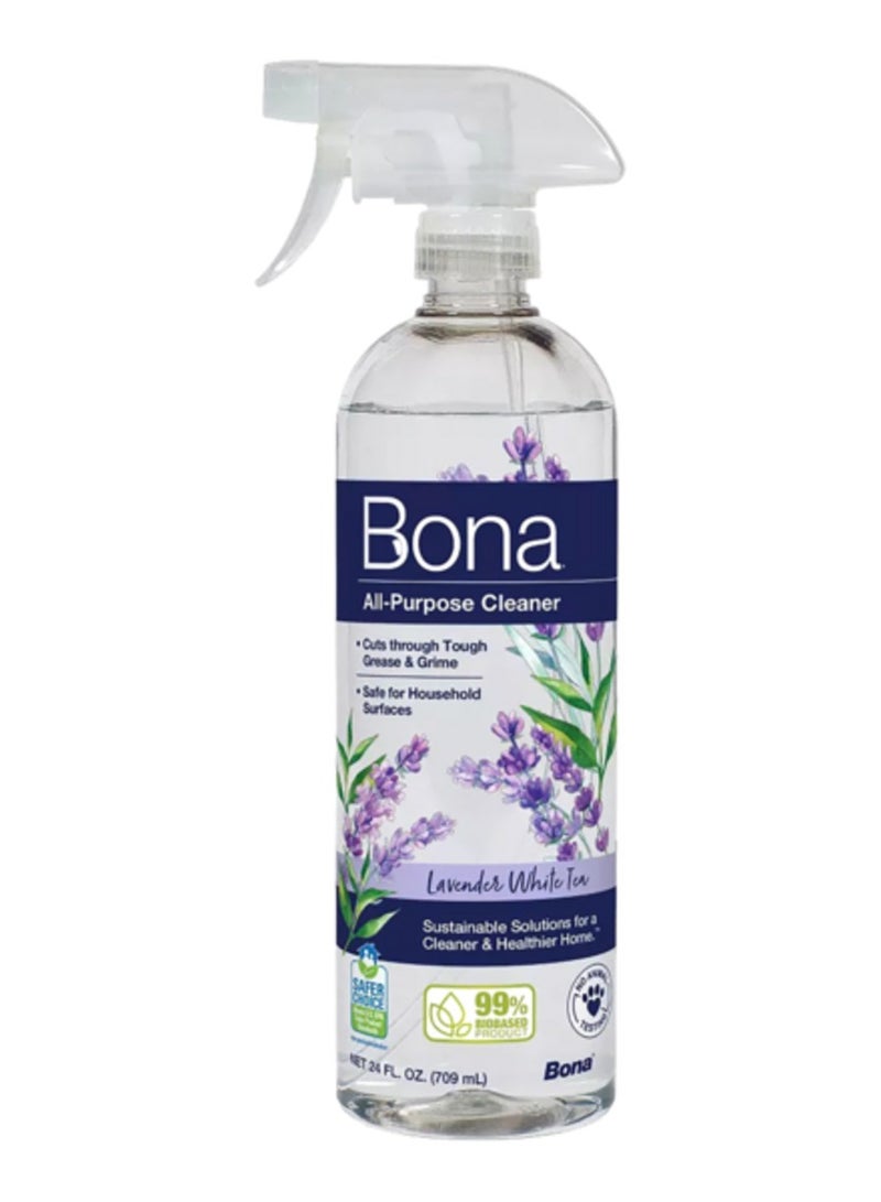 BONA Sustainable Solution Lavender White Tea Scent All Purpose Cleaner Spray Clear 24fl.oz - Image 1