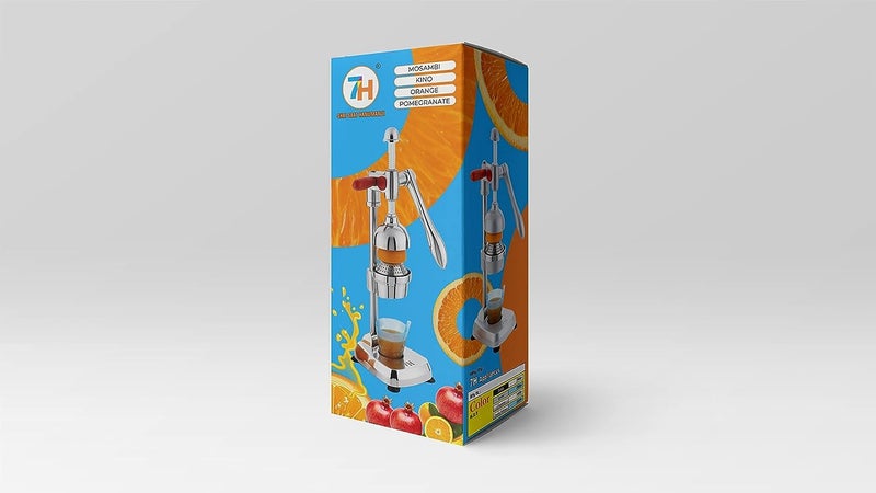 APPSTER 7H Hand Press Juicer Machine Heavy Duty Citrus Manual Juicer Orange Squeezer for Fruits Vegetables Chrome Double Polish - Image 2
