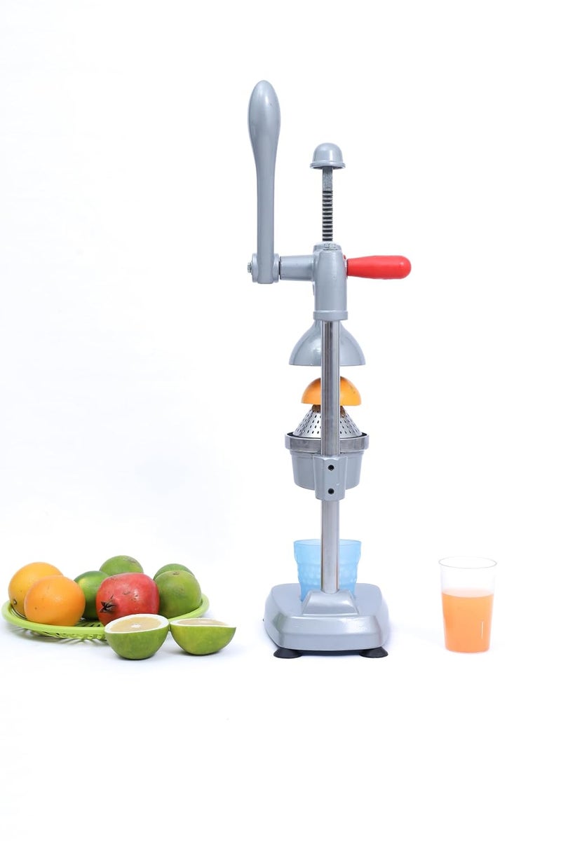 APPSTER 7H Hand Press Juicer Machine Heavy Duty Citrus Manual Juicer Orange Squeezer for Fruits Vegetables Chrome Double Polish - Image 3