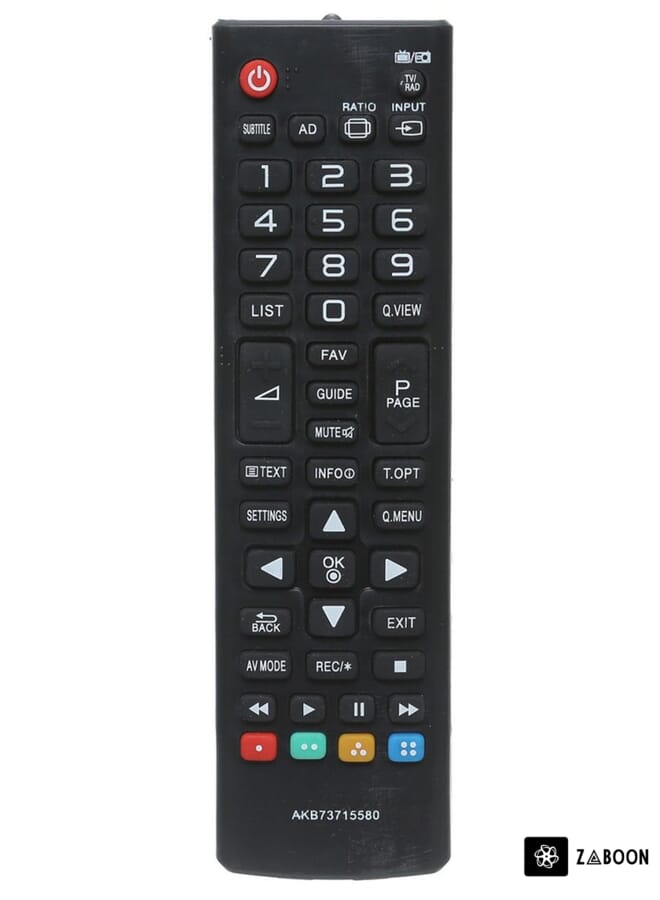 Zaboon LG TV Remote Control Black