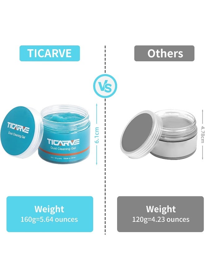 TICARVE Cleaning Gel for Car Detailing Putty Auto Cleaning Universal Dust Cleaner for Laptops, Printers, Cameras, Keyboard - Image 2