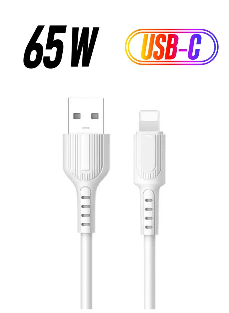 Modos C35L Quick charging 5A Liquid Silicon data cable Type-C 1000mm White - Image 1