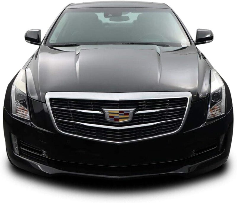 SlickMod Chrome Delete Blackout Vinyl Overlay for 2015-2019 Cadillac ATS Front Bumper Grill Trim - Satin Black - Image 1