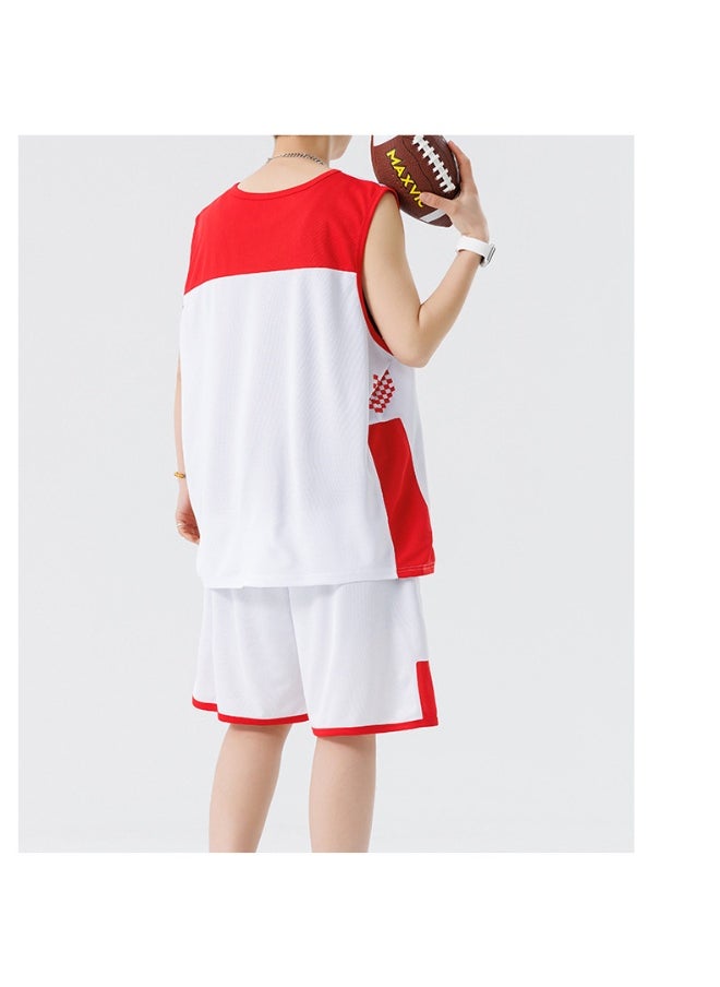 KUYING Ice Silk Quick Drying Sleeveless Vest Shorts Two-Piece Set  - Image 4