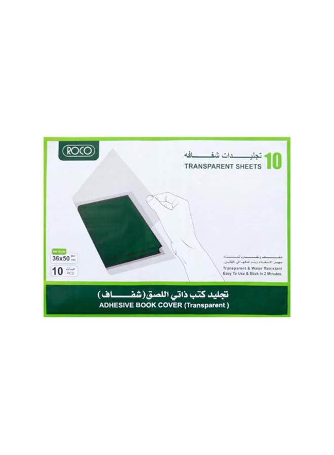 Roco Sheet Book Cover 36x50 10 pcs transparent - Image 1