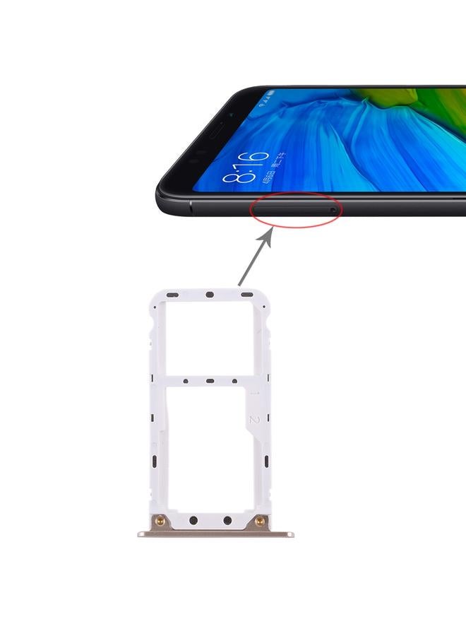erorex 2 SIM Card Tray / Micro SD Card Tray for Xiaomi Redmi 5 Plus(Gold) - Image 1