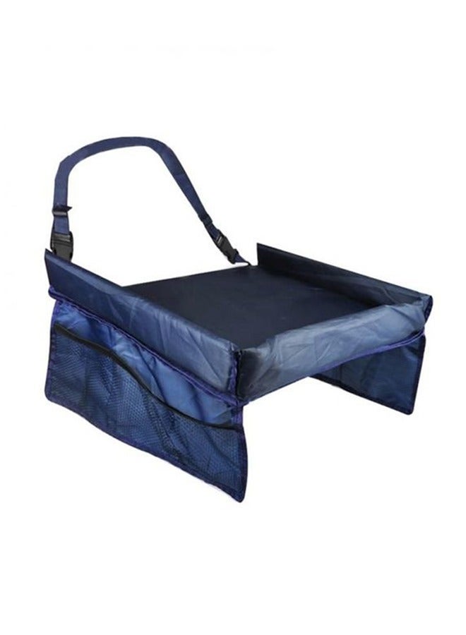 Kids Travel Tray for Car - Road Trip Essentials for Kids - Car Seat Tray for Kids Travel - Toddler Travel Lap Desk and Organizer - Holds Snacks, Water Bottle, Toys - Image 1