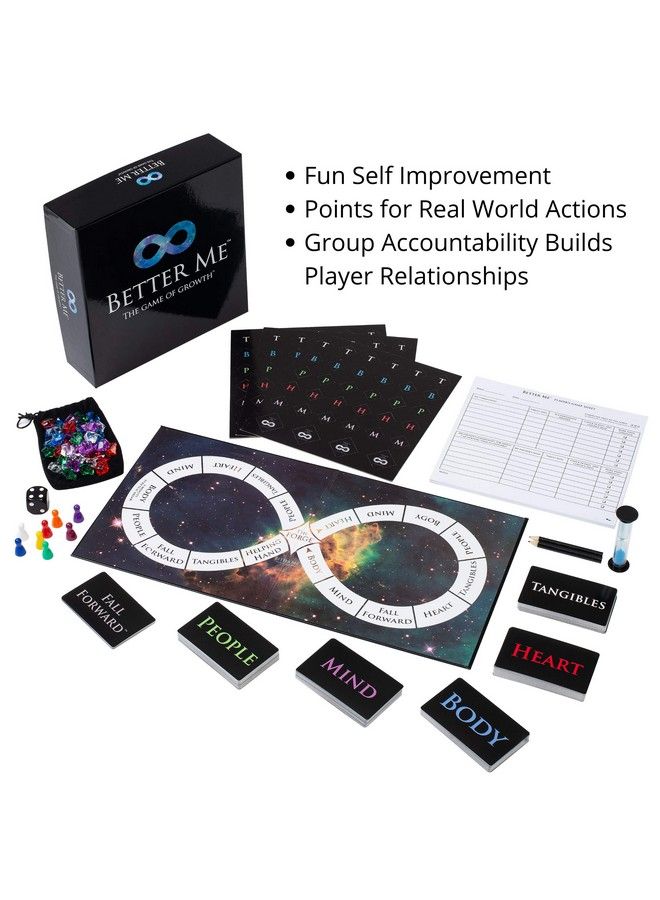 Better Me Self Improvement Game Board Game For Couples Friends Or Family Games Night Self Help Group Therapy Games Counseling Games For Teens Relationship Date Night Ideas - Image 3