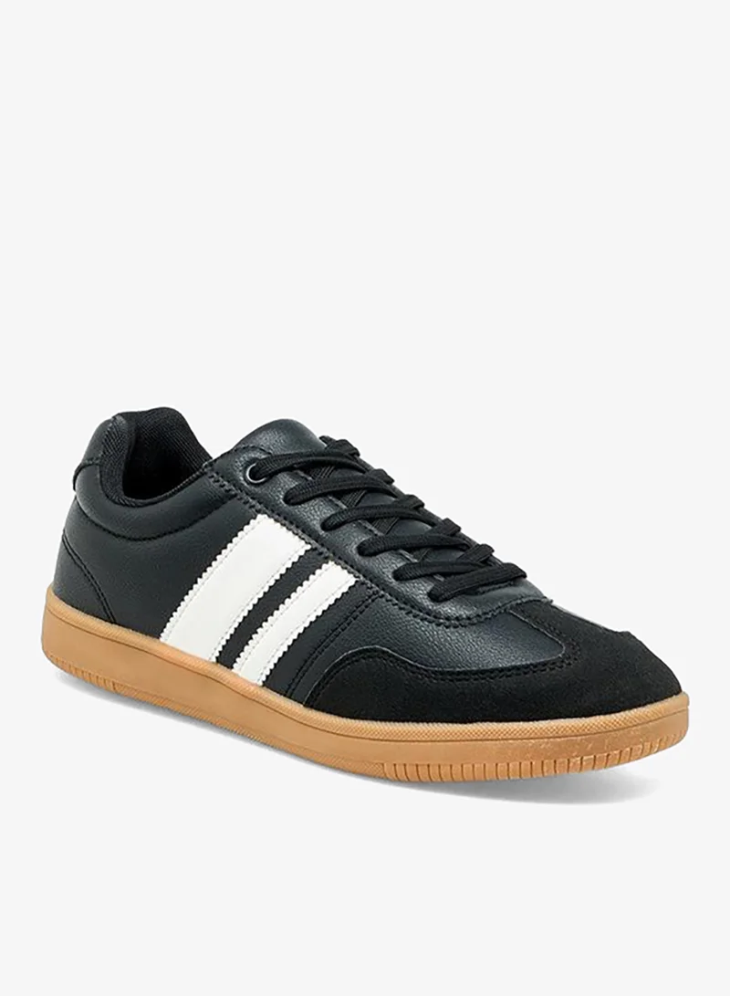 LBL By Shoexpress Men Striped Lace-Up Ankle Sneakers