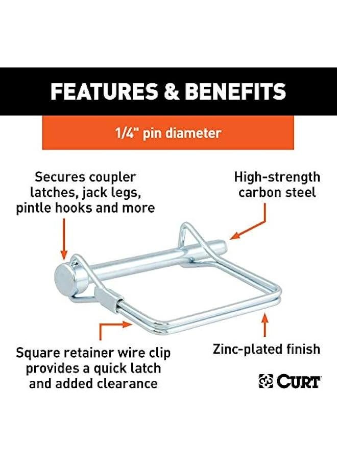 Generic Clear Zinc 1/4-Inch x 2-3/4-Inch Trailer Coupler Pin  - Image 3