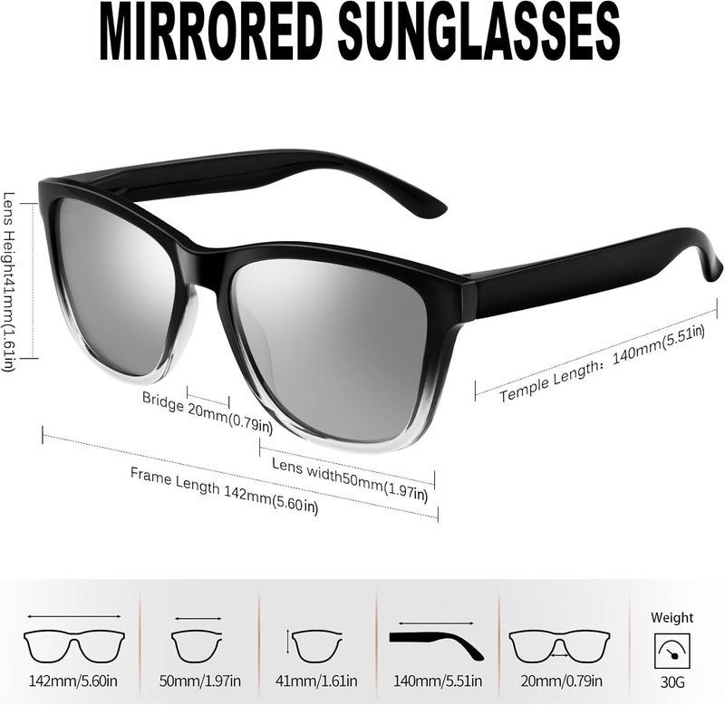 KANASTAL Polarized Sunglasses for Men, Classic Mens Sun Glasses Square, Lightweight Shades for Women 100% UV400 Protection Driving Fishing Outdoor Activities - Image 3