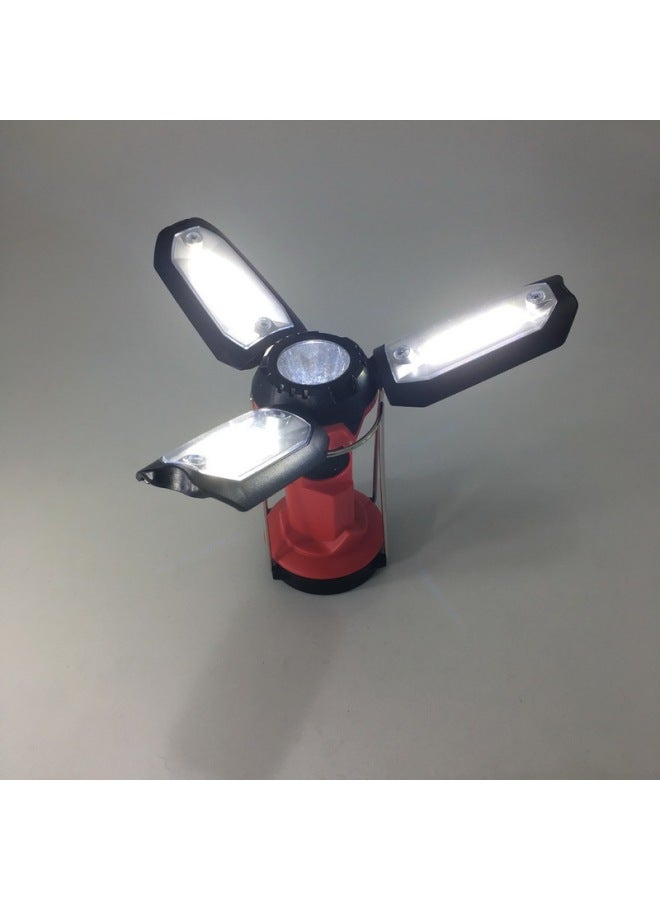 Loquat Multifunctional Rechargeable Work Light Car Repair Light Camping Light Flashlight Emergency Lighting Mobile Phone Charging-Color:Red - Image 5