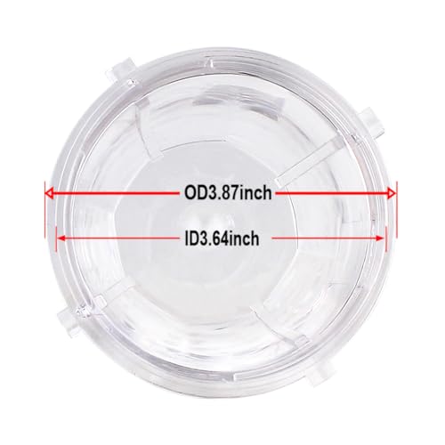 Veterger 2 Pack Replacement Parts Cup with Lid,Compatible with Ninja Blender Auto iQ BL480 BL482 BL642 NN102 BL682 BL450 BL2013 (2 18oz) - Image 4