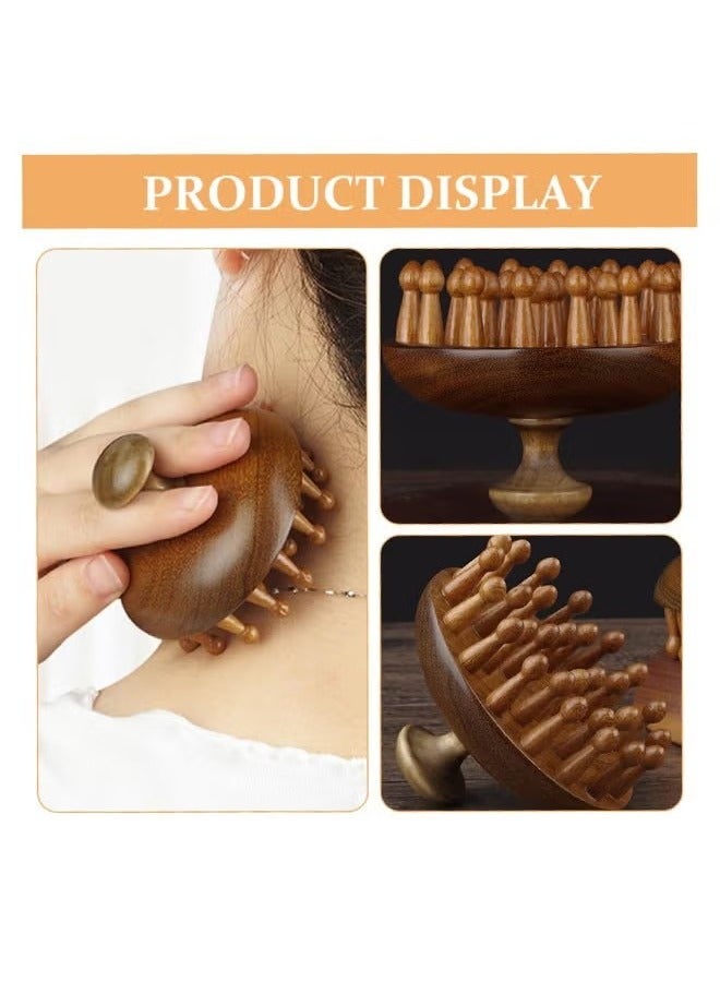 Generic Wooden Scalp Massaging Comb, Styling Comb, Natural Wooden Hair Comb,Meridian Massage for Head and Body  - Image 4