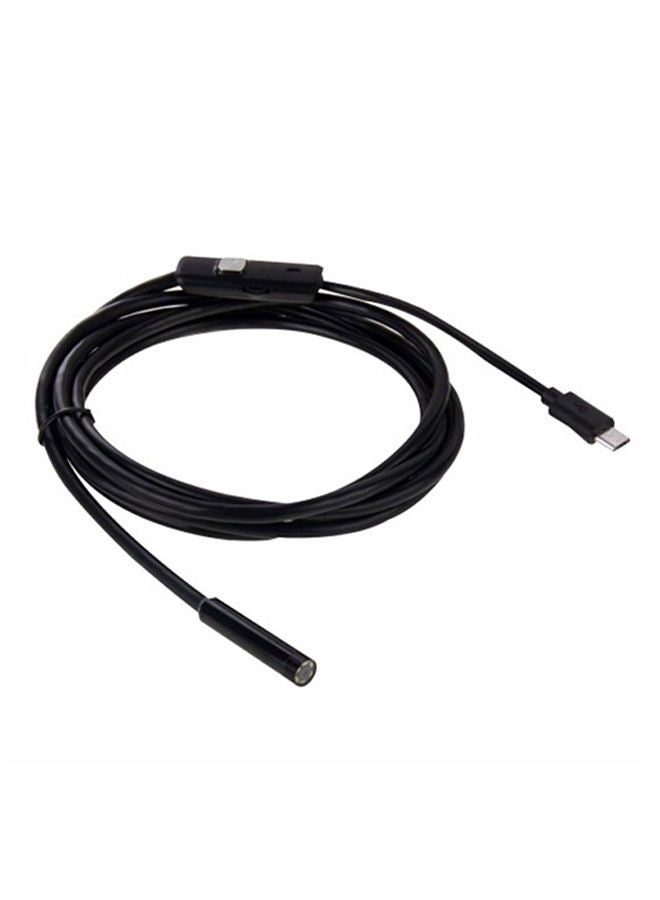 نيبمينينت كابل كاميرا بمنفذ Micro USB للفحص باستخدام المنظار الداخلي بتصميم مضاد للماء مزوّد بإضاءة LED أسود - Image 1