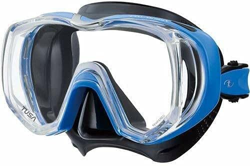 TUSA M-3001 Freedom Tri-Quest Scuba Diving Mask, Black/Fishtail Blue - Image 5