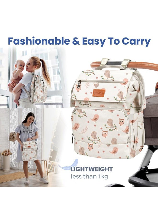 PILLANI Baby Diaper Bag Backpack - Large Bag for Boys & Girls, Waterproof Diaper Backpack - Travel Diaper Bags w/Changing Pad, Baby Registry Search & Shower Gifts - Essentials Must Haves Newborn Stuff - Image 5