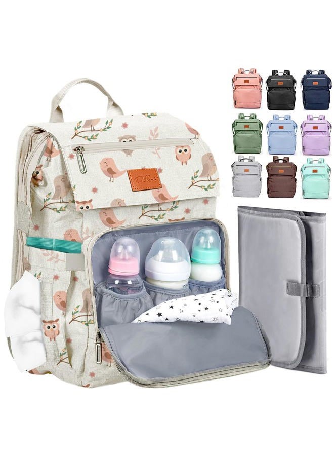 PILLANI Baby Diaper Bag Backpack - Large Bag for Boys & Girls, Waterproof Diaper Backpack - Travel Diaper Bags w/Changing Pad, Baby Registry Search & Shower Gifts - Essentials Must Haves Newborn Stuff - Image 1