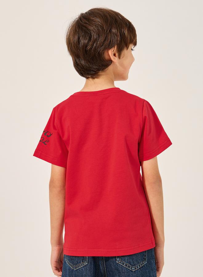 Styli Printed Short Sleeve T-Shirt with Bump Bag - Image 4