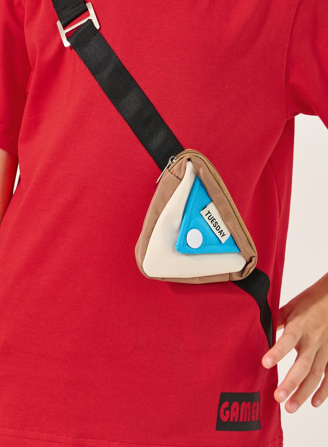 Styli Printed Short Sleeve T-Shirt with Bump Bag - Image 3