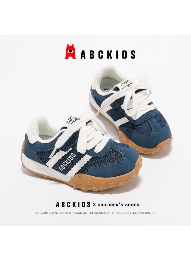 Abc Kids Children's Running Shoes Autumn Winter Boys Girls Casual Mesh Sports Shoes 3594 White/blue Size 33 - Image 3