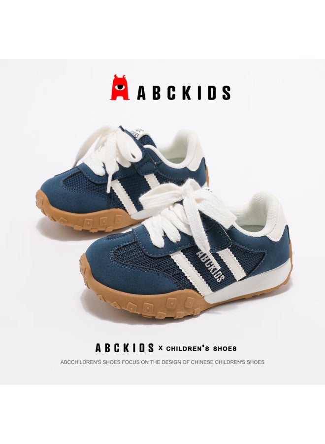 Abc Kids Children's Running Shoes Autumn Winter Boys Girls Casual Mesh Sports Shoes 3594 White/blue Size 33 - Image 1