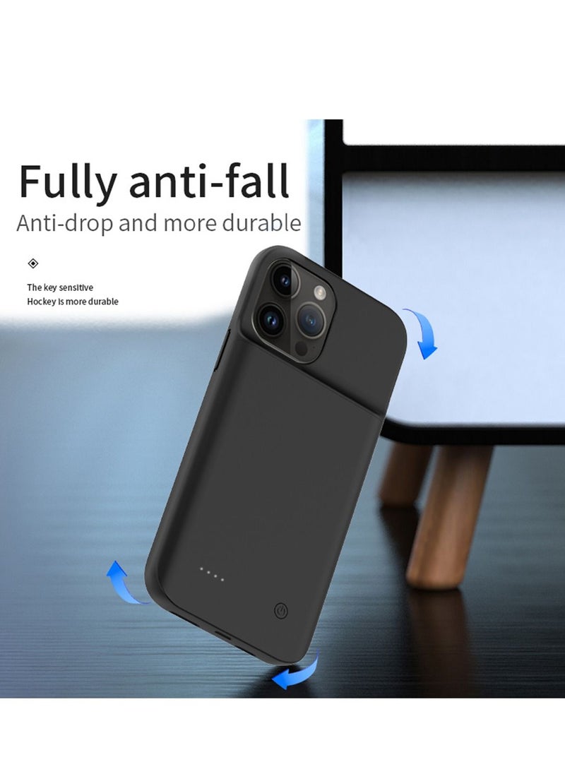 GULFLINK - Wireless Protective Charging Case Cover For iphone 14 promax 6800mah Black - Image 1