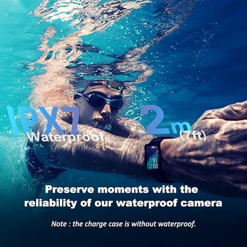Catchallway Mini Body Camera Action Cam with Auido & Video Recording -128G IPX7 Waterproof Thumb Size Hands Free Body Worn Cameras - Wearable Portable Camcorder for Work Travel Pet Walk Vlog(Black) - Image 5