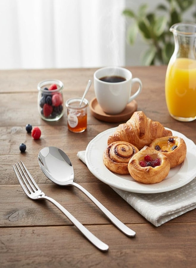 nambe Frond 3-Piece Hostess Set | 18/10 Stainless Steel Flatware Serving Fork and Spoon Set | Serving Utensils for Buffet, Catering, Party, Hotel, or Restaurant Use | Dishwasher Safe - Image 5