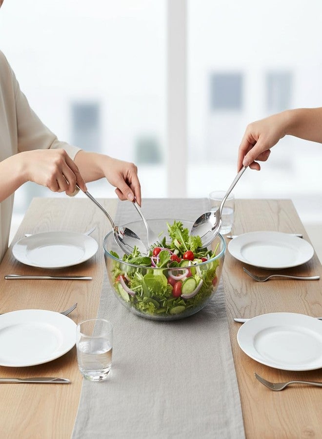 nambe Frond 3-Piece Hostess Set | 18/10 Stainless Steel Flatware Serving Fork and Spoon Set | Serving Utensils for Buffet, Catering, Party, Hotel, or Restaurant Use | Dishwasher Safe - Image 4