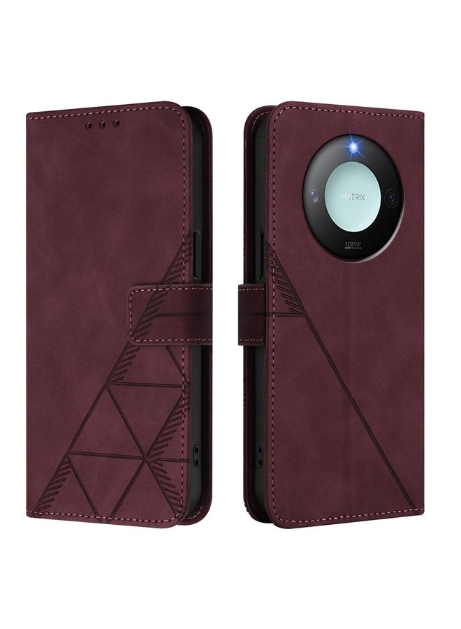 S-TOP Case For Honor X9C Smart Global Crossbody 3D Embossed Flip Leather Phone Case - Image 2