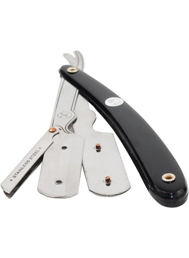 Parker Safety Razor Parker SRB Replaceable Blade Straight Edge Barber Razor Shave Set - Includes Parker 100% Pure Badger Brush, Low Profile Chrome Shave Stand, Parker SRB Shavette Razor and 100 Razor Blades - Image 4