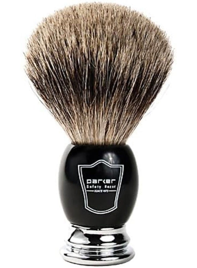 Parker Safety Razor Parker SRB Replaceable Blade Straight Edge Barber Razor Shave Set - Includes Parker 100% Pure Badger Brush, Low Profile Chrome Shave Stand, Parker SRB Shavette Razor and 100 Razor Blades - Image 2