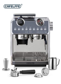 Barista Espresso Machine With Double Boilers And Double Pumps Household And Commercial Dual Use Espresso Coffee Maker With Grinder All-In-One 2.5L